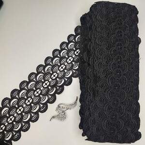 Кружево макраме Sindtex 9см (20м) Цвет - Черный (30-Y11561-1)