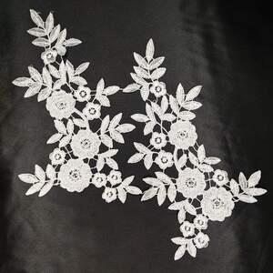 Лейсы кружевные фрагменты Sindtex - Белый (ЛК-371W)