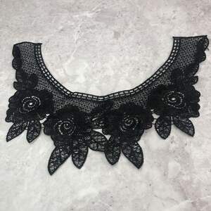 Лейсы кружевные фрагменты Sindtex - Черный (ЛК-039B)