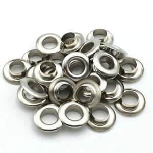 Люверс из нержавеющей стали D-5мм 1000шт Никель (матр.00254)