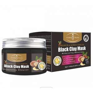 Маска для лица из черной глины с аргановым маслом и бамбуковым углем Black Clay Mask, 150 гр Маска для лица из черной глины с аргановым маслом и бамбуковым углем Black Clay Mask, 150 гр