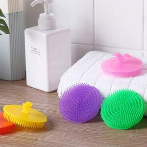 Массажная щетка для мытья головы и волос, пластик Массажная щетка для мытья головы и волос, пластик