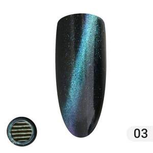 Металлизированная втирка Кошачий глаз Global Fashion 03