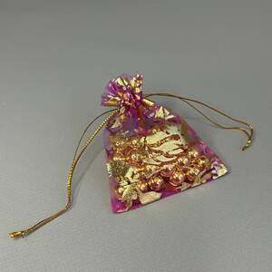 Мешочек подарочный из органзы 7х9 см - фиолетовый