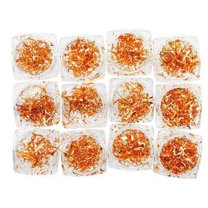 Набор декора для дизайна ногтей, Фольга паутинка, 12шт