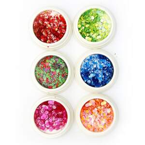 Набор декора для ногтей, Камифубики, 6 цветов