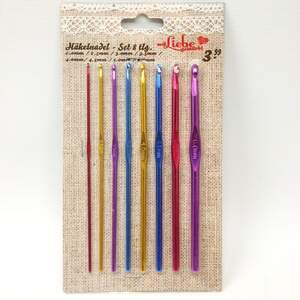 Набор крючков для вязания 8шт (2-6мм)