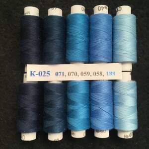 Набор ниток с градиентом 40/2 100 полиэстер 180м К-25