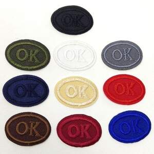 Набор термонаклеек ОК мальнький 2,5х3,5см, 10 шт/микс