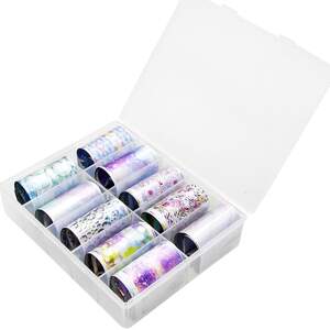 Набор фольги для дизайна ногтей 38, 10шт