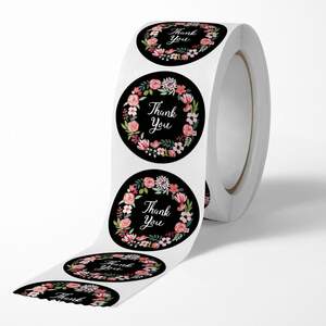 Наклейки на бобине Love 2,5 см, в рулоне 500 шт