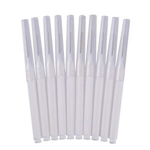 Нанощетки для ламинирования ресниц и бровей Белые, 10шт