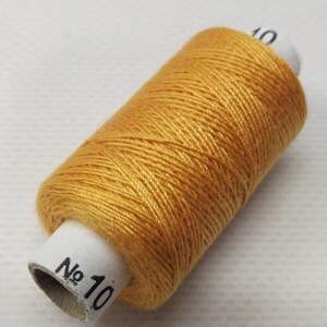 Нитки джинсовые, высокой прочности #10, бледно-оранжевые col.032