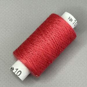 Нитки джинсовые, высокой прочности #10, малиновый col.009