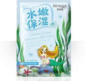 Омолаживающая тканевая маска для лица с экстрактом морских водорослей Bioaqua Омолаживающая тканевая маска для лица с экстрактом морских водорослей Bioaqua