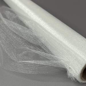 Органза декоративная, ширина 48см - 4,5м белая