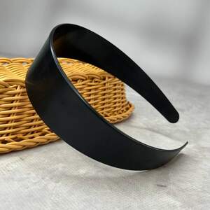 Основа обруч для волос пластиковая 4 см - черный Основа обруч для волос пластиковая 4 см - черный