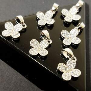 Подвеска (гиппоалергенный спла) Клевер 10х16 мм, Серебро