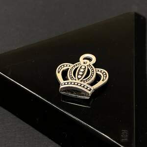 Подвеска металлическая Корона 15х17 мм, цвет Сталь Подвеска металлическая Корона 15х17 мм, цвет Сталь