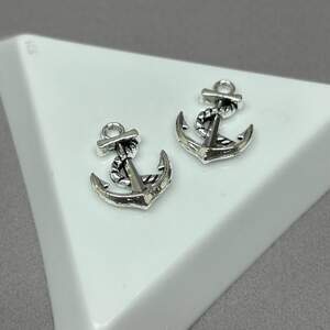 Подвеска металлическая Якорь 11х16 мм, цвет Сталь