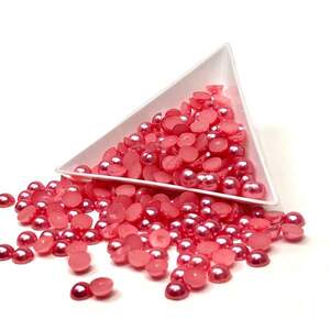 Полубусины перламутровые 6 мм, 20 гр/уп цвет - кораловый Z39 Полубусины перламутровые 6 мм, 20 гр/уп цвет - кораловый Z39