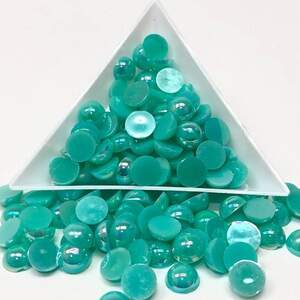 Полубусины перламутровые 8мм, 10 гр/уп - цвет бирюзовый #42 с АВ покрытием Полубусины перламутровые 8мм, 10 гр/уп - цвет бирюзовый #42 с АВ покрытием