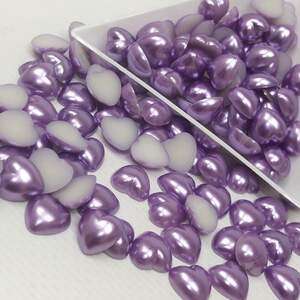 Полубусины сердечки 10мм, #27 - 25шт/уп Полубусины сердечки 10мм, #27 - 25шт/уп