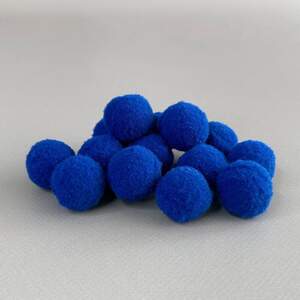 Помпон велюровый 2 см - синий