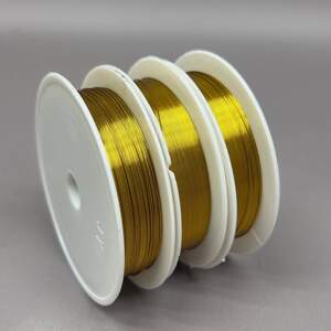 Проволока 0,3мм намотка 10 метров цвет - Золото Проволока 0,3мм намотка 10 метров цвет - Золото