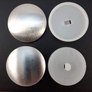 Пуговица под обтяжку на пластиковой ножке #50 - 31 мм белая