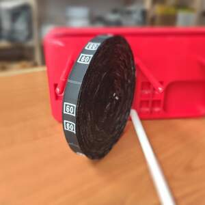 Размерник тканевый (жаккард) # 60 960шт. Черный