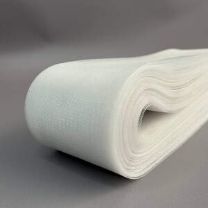 Регилин (кринолин) 7,5 см белый - 46 м моток