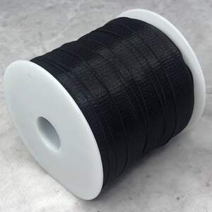 Резинка для бретель, 1 см - чорная (моток 46м.)