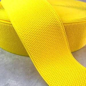 Резинка поясная, манжетная - 6см/25ярд. желтый