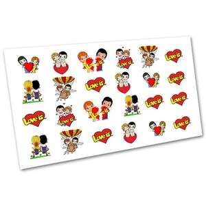 Слайдер Love is для дизайна ногтей (1064)