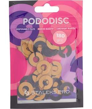 Сменные файлы для пластикового диска Staleks Pro 15мм #180 50шт