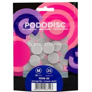 Спонж-файл полировщик для педикюрного диска Staleks Pro 20мм, 25шт