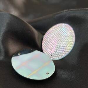 Стразы акриловые пришивные 30х40 мм, хамелеон рефленый