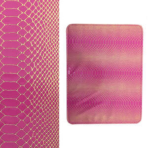 Твердый коврик розовый с золотом