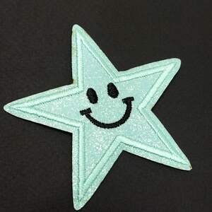 Термонаклейка Звезда люрекс- 1 шт, 7х7см цвет #4