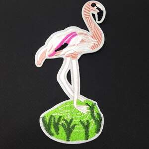 Термонаклейка Фламинго 2 1 шт, 7х14,5 см