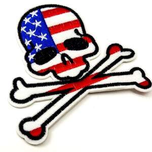 Термонаклейка Череп-8 - 1шт, 10х10см Термонаклейка Череп-8 - 1шт, 10х10см