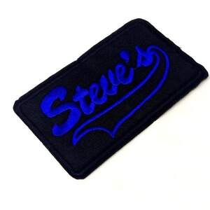 Термонаклейка-нашивка Steves-5,5х10см синяя надпись Термонаклейка-нашивка Steves-5,5х10см синяя надпись