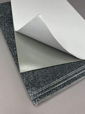 Фоамиран графитовый с глиттером клеевая основа1,6 мм, 1 лист А4 Фоамиран графитовый с глиттером клеевая основа1,6 мм, 1 лист А4