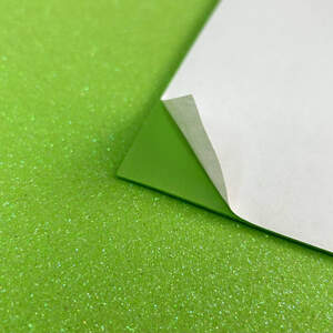 Фоамиран с глиттером клеевая основа 1,6 мм, 1 лист А4 - салатовый