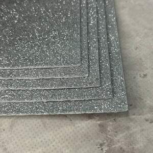 Фоамиран серебро с глиттером клеевая основа1,6 мм, 1 лист А4 Фоамиран серебро с глиттером клеевая основа1,6 мм, 1 лист А4