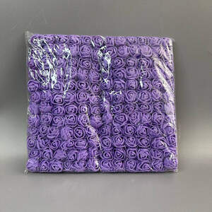 Фоамирановые розочки с Фатином (144шт) Фиолетовый