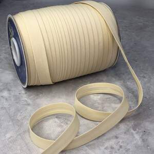 Хлопковая косая бейка,1,5см - 50 полиэстер (100м), цвет 007 Айвори