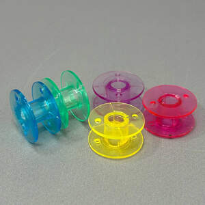 Шпульки 11мм/20мм (5шт.) для швейных машин, пластиковые цвет микс