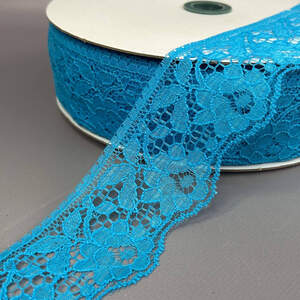 Кружево гипюровое 6 см - лазурный (#14)